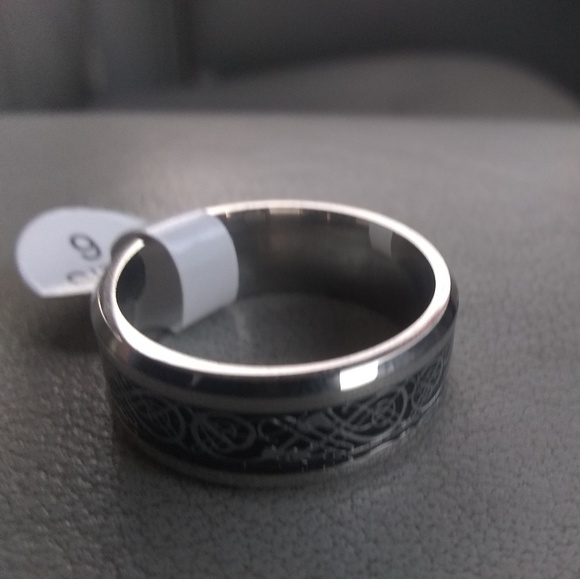 Mens Ring  - Stainless Steel Size 9 - Mens Band - Picture 4 of 6